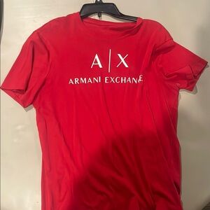 Armani Exchange Red T-Shirt